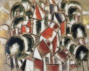 Fernand Leger village in the forest painting